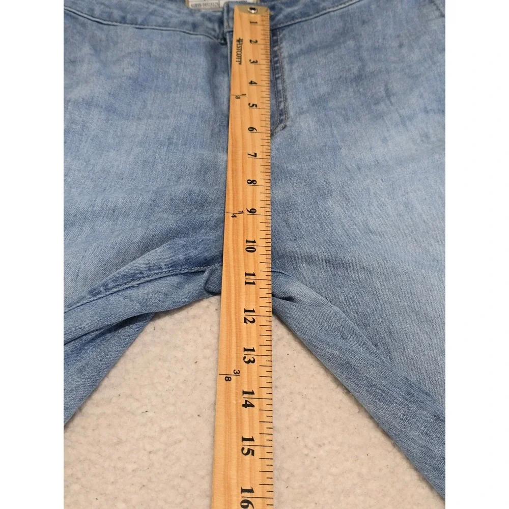 Free People Just Float On‎ Flare Jeans Light Wash Blue High Rise Bell Bottom 26